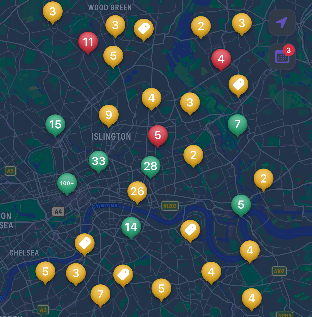 Illustration of Effortless Discovery (dark mode)